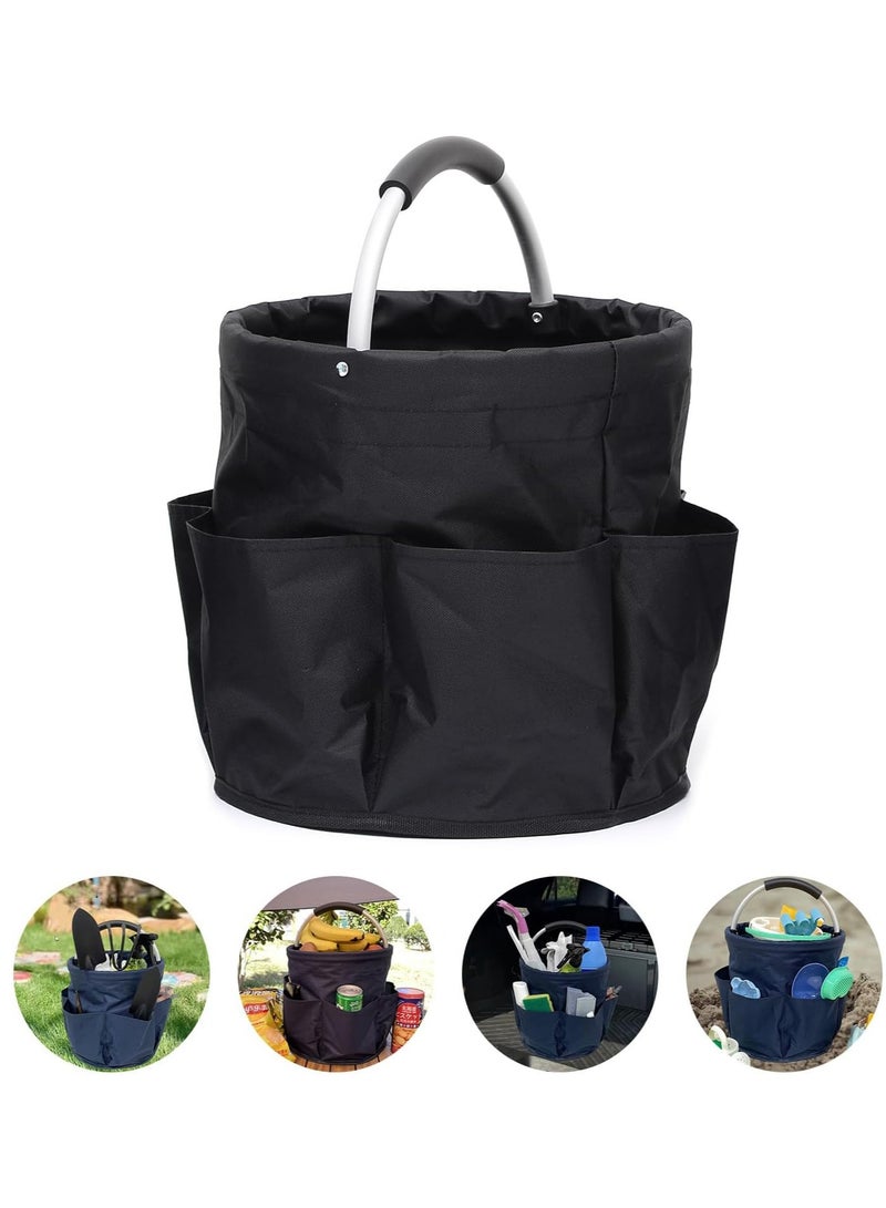 Gardening Storage Tote, Garden Tool Bag, Multifunctional Storage Bag for Outdoor Picnic Organizer | Car Cleaning Storage | Garden Tool Kit Holder (Black)  - Image 2