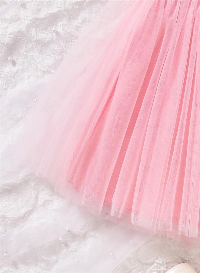 CPEI 4th Birthday Outfit for Toddler Girls 4 Year Old Fourth Four Sweatshirt Tutu Skirt Fall Clothes, Pink, 4 Years - Image 4