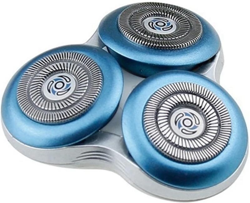 Philips Shaver Head Replacement Blue 3-Piece Set - Electric Shaver Replacement Blades for Men