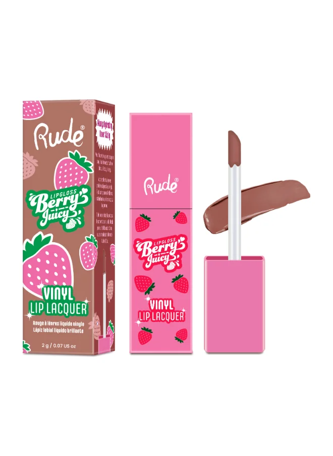 Rude Berry Juicy Vinyl Lip Laquer - Chocolate Covered