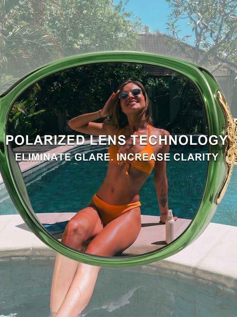 FIMILU Sunglasses for Women Trendy Polarized Sunglasses Oversized Big Sun Glasses Ladies Shades UV Protection - Image 5