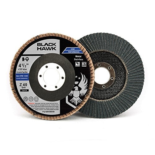 BHA Zirconia Grinding and Sanding Flap Discs T29, 4-1/2" x 7/8", 40 Grit - 10 Pack - Image 2