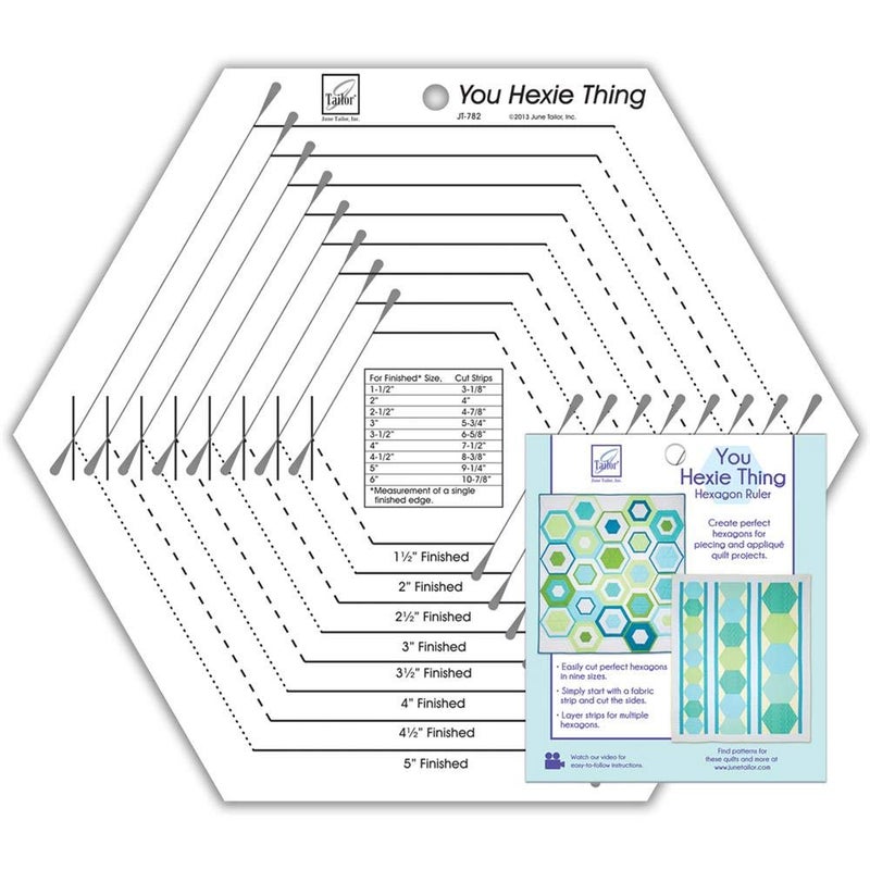 June Tailor You Hexie Thing Hexagon Ruler