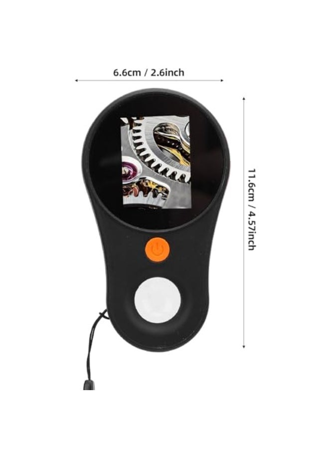Plyisty Digital Microscope, Macro Microscope with 2.0 Inch Color Screen, 200w Pixel, 500x Magnification, Built in 8LED Lights, for Win Vista XP 7 8 10 11, OS X 11.0
