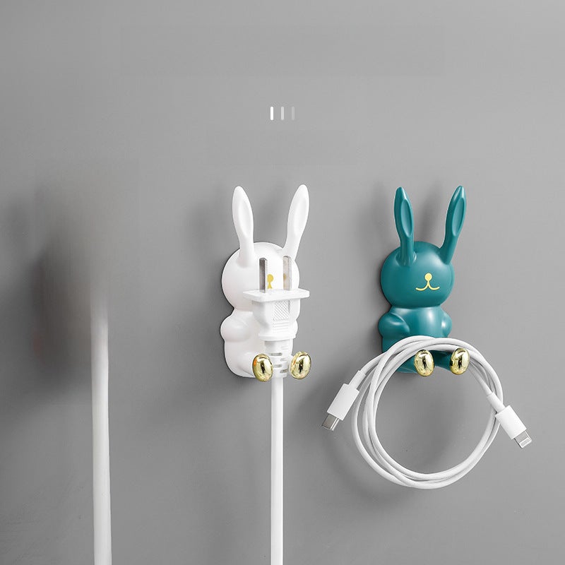 Moe Rabbit Punch-free Hook Household Wall Plug Storage Toothbrush Hanger Bathroom Wall-mounted Multifunctional Adhesive Hook Fashion Orange - Image 4