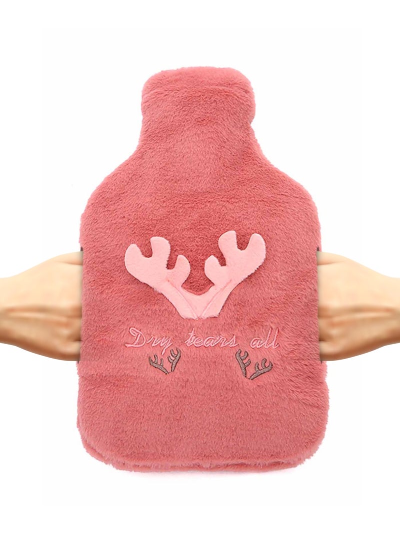 MARK STORE Hot Water Bag, Bottle With Soft Hand Pocket Cover- 2 Liter  - Image 1
