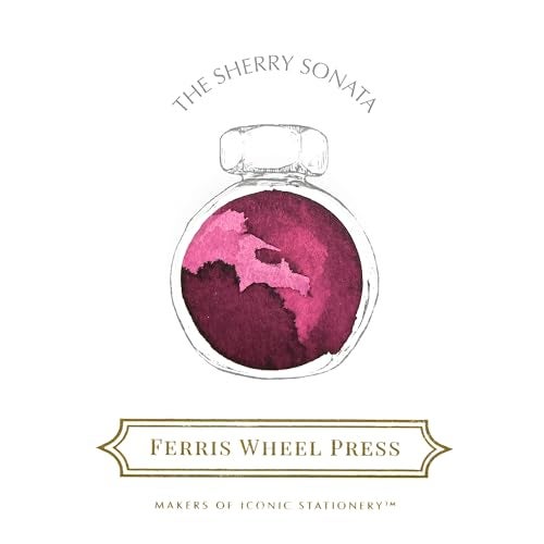 Ferris Wheel Press Ink Everyday Ink Collection The Sherry Sonata Magenta Berry 38ml Fountain Pen Ink Bottle - Image 3