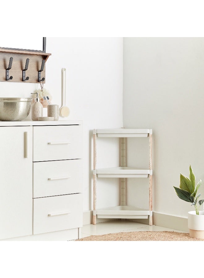 Home Box 3-Tier Caddy With Wooden Finish - Image 1