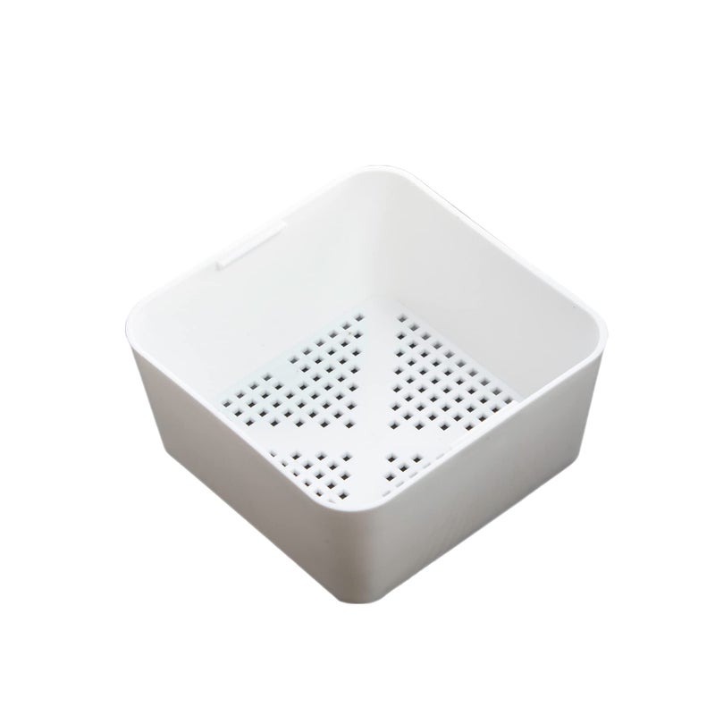 STEADYKLEEN  65inch Floor Drain Cover Alternative Square Sink Drain Basket for Restaurants Home and More Commercial Sink Strainer with 019inch Holes Versatile Plastic Drain Screen Basket