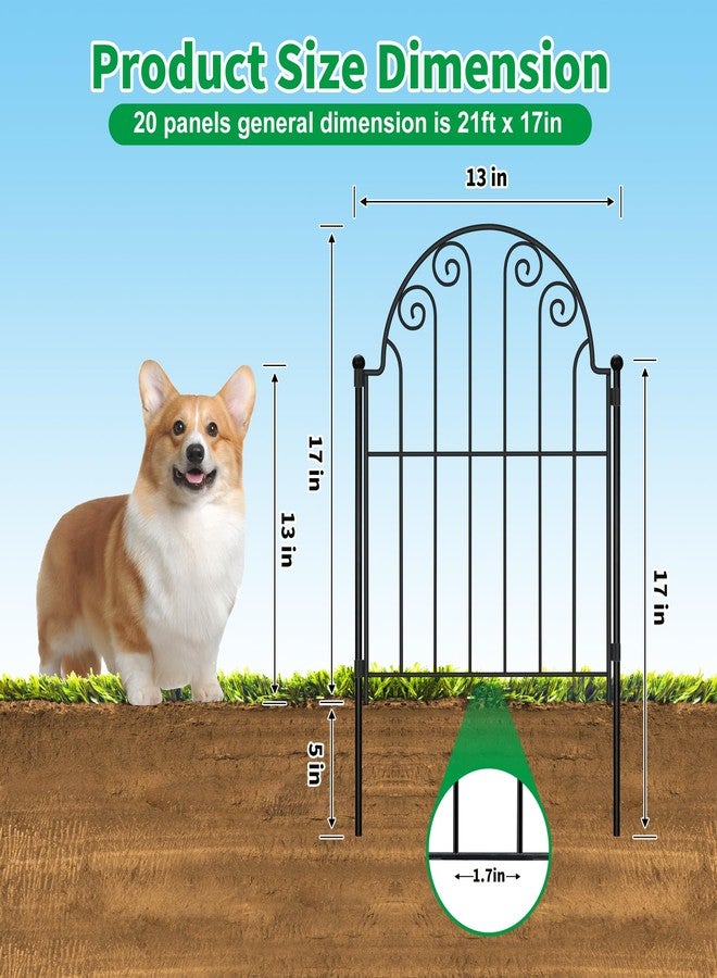 PARAISODOS Decorative Garden Fence 10 Panels, No Dig Rustproof Metal Fencing 11ft Long Animal Barrier Border for Dog, Garden Fencing for Outdoor Patio Lawn Yard Flower Bed - Image 3