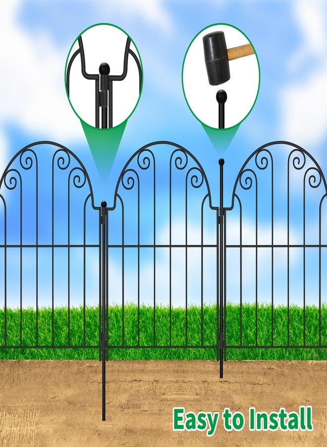 PARAISODOS Decorative Garden Fence 10 Panels, No Dig Rustproof Metal Fencing 11ft Long Animal Barrier Border for Dog, Garden Fencing for Outdoor Patio Lawn Yard Flower Bed - Image 4