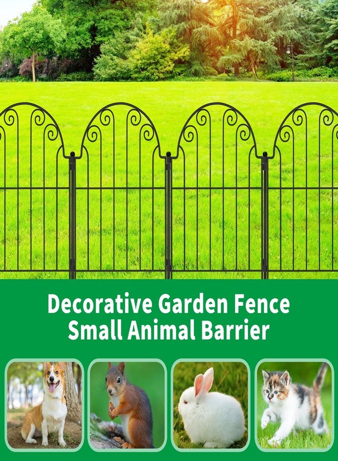 PARAISODOS Decorative Garden Fence 10 Panels, No Dig Rustproof Metal Fencing 11ft Long Animal Barrier Border for Dog, Garden Fencing for Outdoor Patio Lawn Yard Flower Bed - Image 2