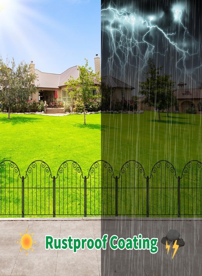 PARAISODOS Decorative Garden Fence 10 Panels, No Dig Rustproof Metal Fencing 11ft Long Animal Barrier Border for Dog, Garden Fencing for Outdoor Patio Lawn Yard Flower Bed - Image 5