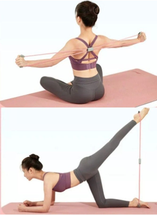 Yoga fitness pull rope, elastic band, fitness equipment, eight-character stretcher, thick stretching yoga to improve hunchback home fitness band