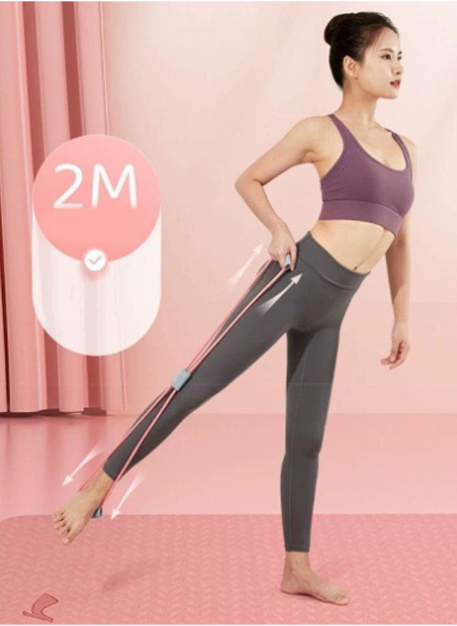 Yoga fitness pull rope, elastic band, fitness equipment, eight-character stretcher, thick stretching yoga to improve hunchback home fitness band