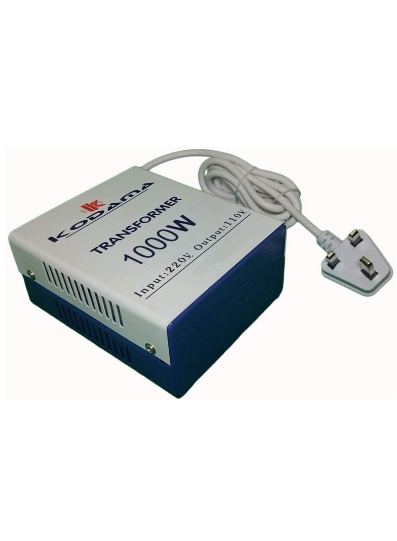 Kodama 1000-Watt 3 Pin Power Cord Safety Fuse Included Transformer 220V To 110V Step Down Power Converter  - Image 2