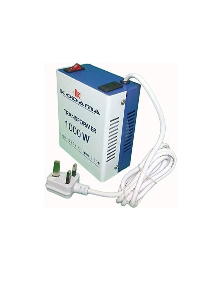 Kodama 1000-Watt 3 Pin Power Cord Safety Fuse Included Transformer 220V To 110V Step Down Power Converter  - Image 3
