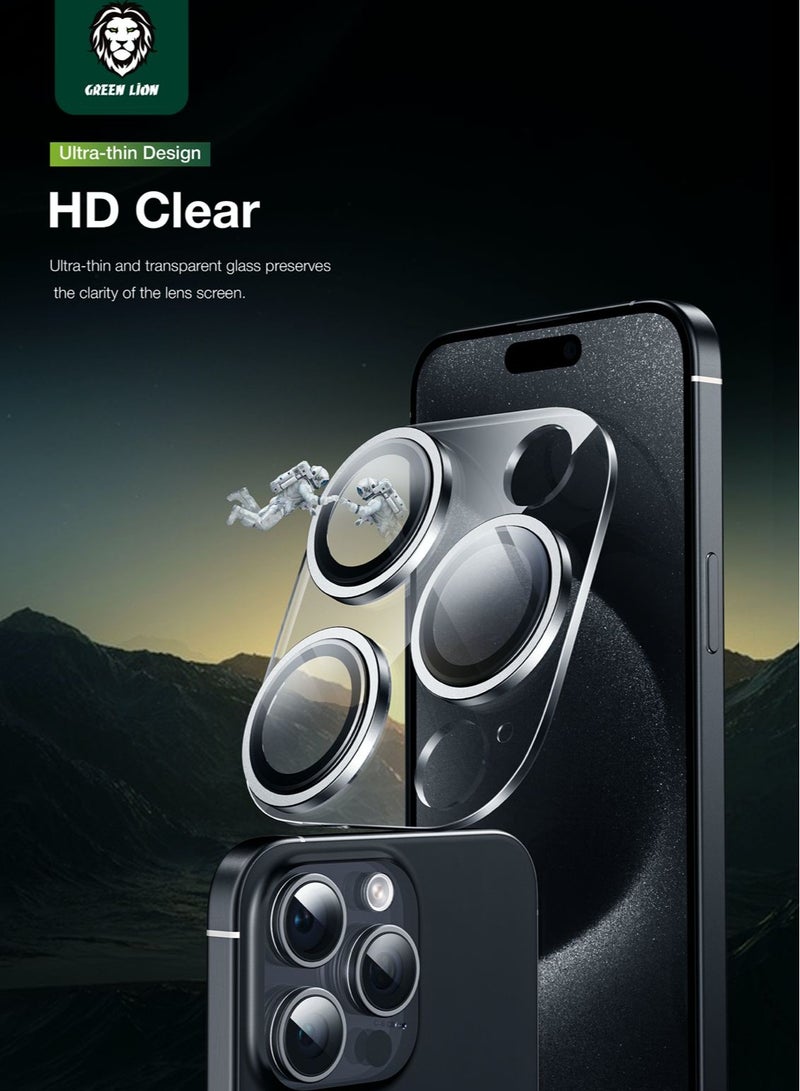 GREEN LION HD Pro Camera Lens for iPhone 15Pro/15Pro Max - Silver - Image 5