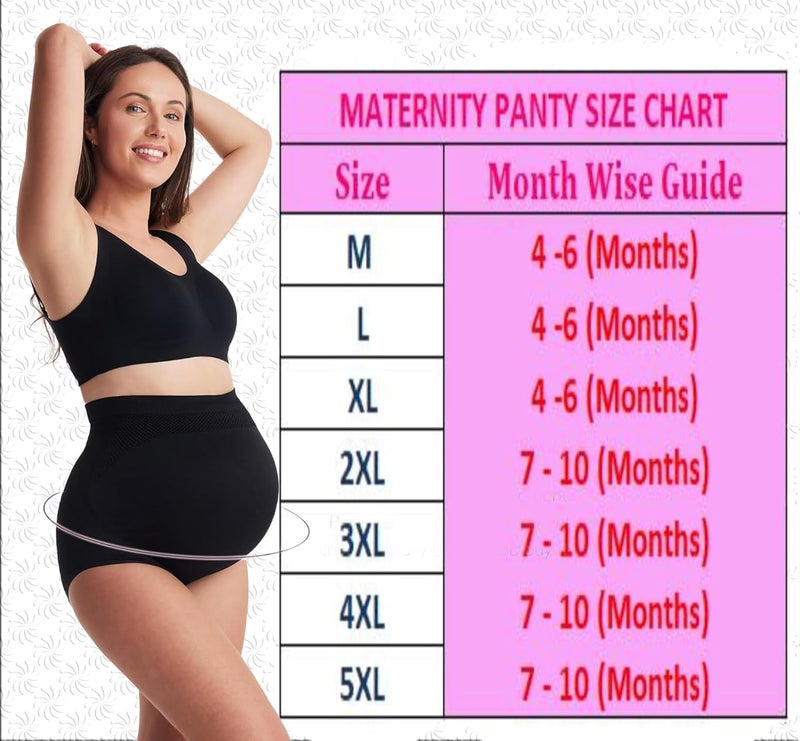 Fashiol Women's Over The Bump Pregnancy Hipster Panty | Postpartum C Section After Delivery Maternity Briefs - Pack of 2 - Image 5