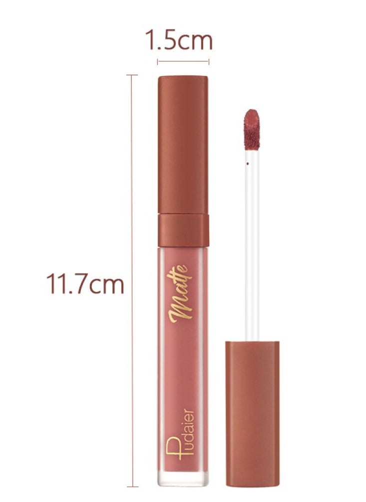 pudaier - Pudaier Water Mist Liquid Lipstick: Rich Pigmentation & Hydrating Matte Finish Waterproof, Smudge-Proof, Long-Lasting Comfort – Shade 10# - Image 1