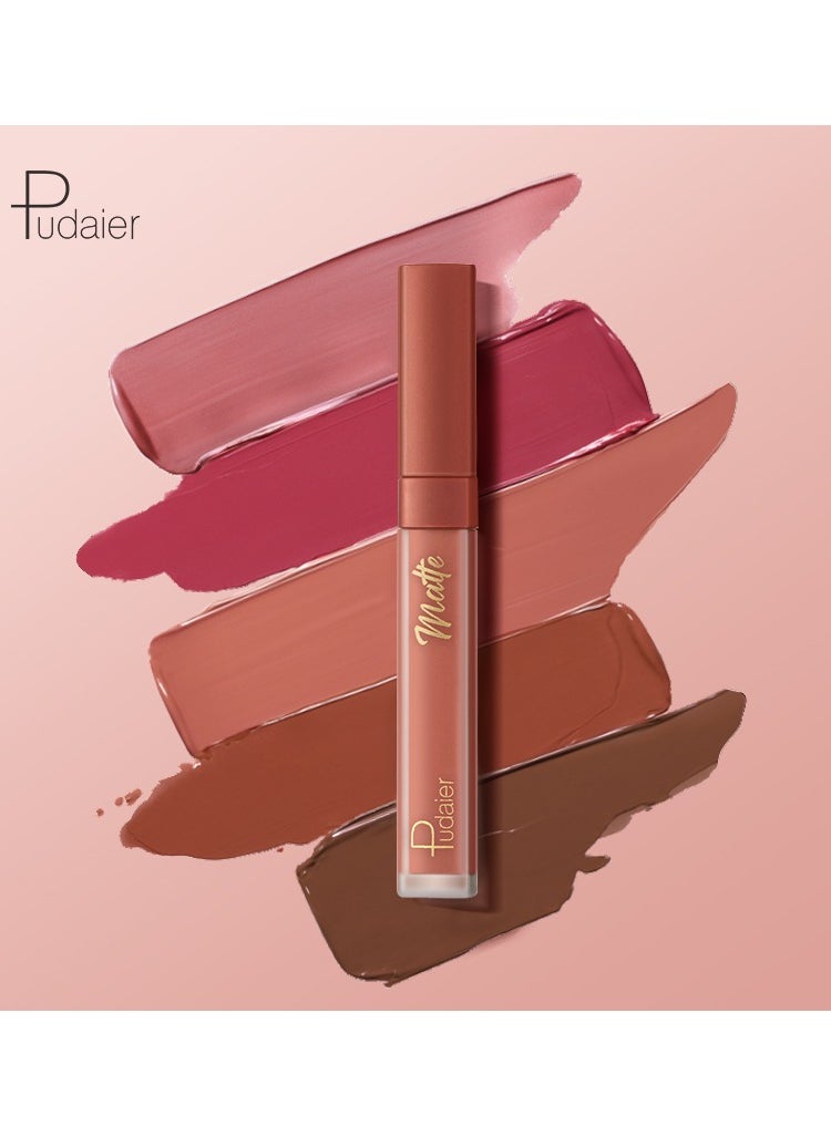 pudaier - Pudaier Water Mist Liquid Lipstick: Rich Pigmentation & Hydrating Matte Finish Waterproof, Smudge-Proof, Long-Lasting Comfort – Shade 10# - Image 1