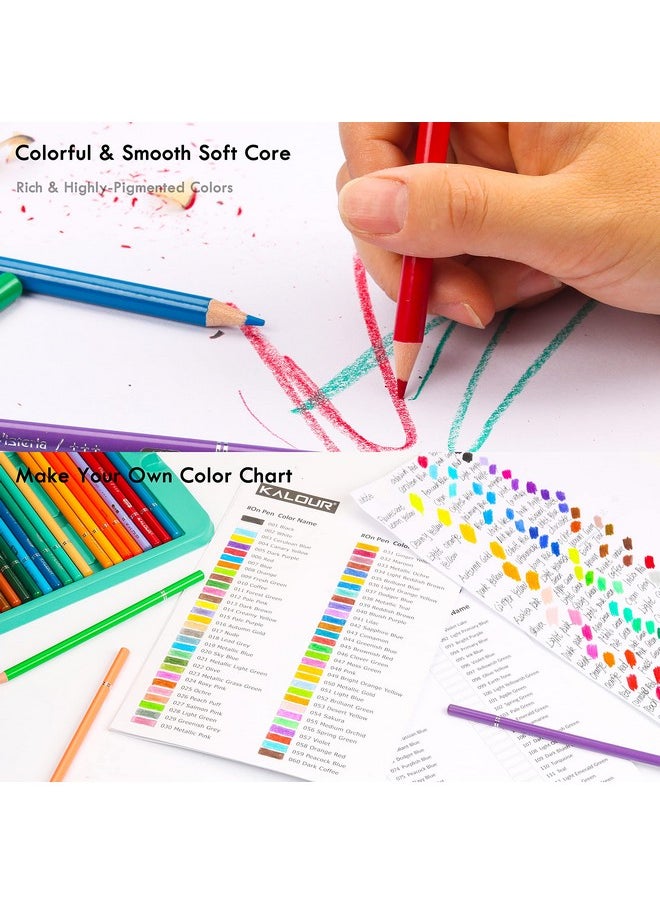 KALOUR - Professional Colored Pencils,Set Of 240 Colors,Artists Soft Core With Vibrant Color,Ideal For Drawing Sketching Shading,Coloring Pencils For Adults Artists Beginners - Image 1