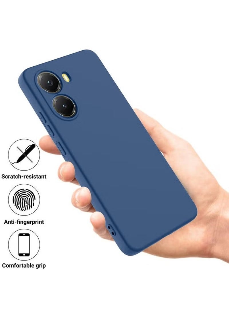 TIGER Xiaomi Poco X7 Pro 5G 2025 Premium Soft Liquid Silicone Case Cover – Navy Blue, Shockproof, Anti-Scratch, Slim Fit, Full Protection - Image 2