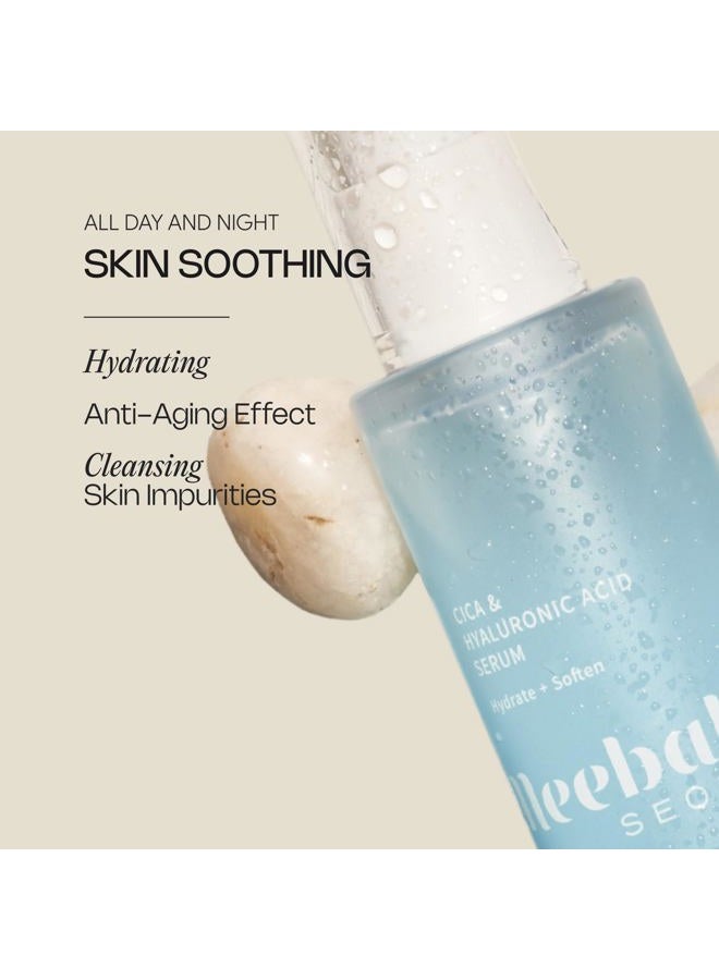 Meebak Korean Hyaluronic Acid Serum for Face with Vitamin C, CICA, Women, Anti Aging, Glow, Hydrating, 1.01 fl oz - Image 2