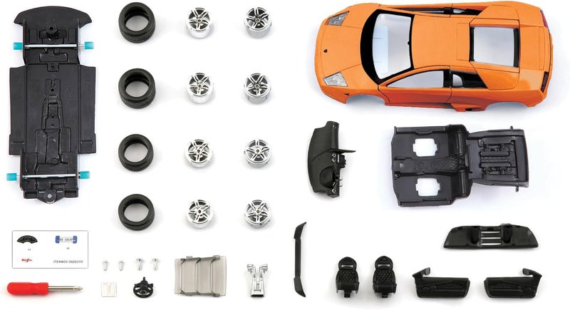 Tobar Maisto Lamborghini Murcielago LP640 Build-It-Yourself Die-Cast Model Car Kit 1:24 - Orange - Image 5