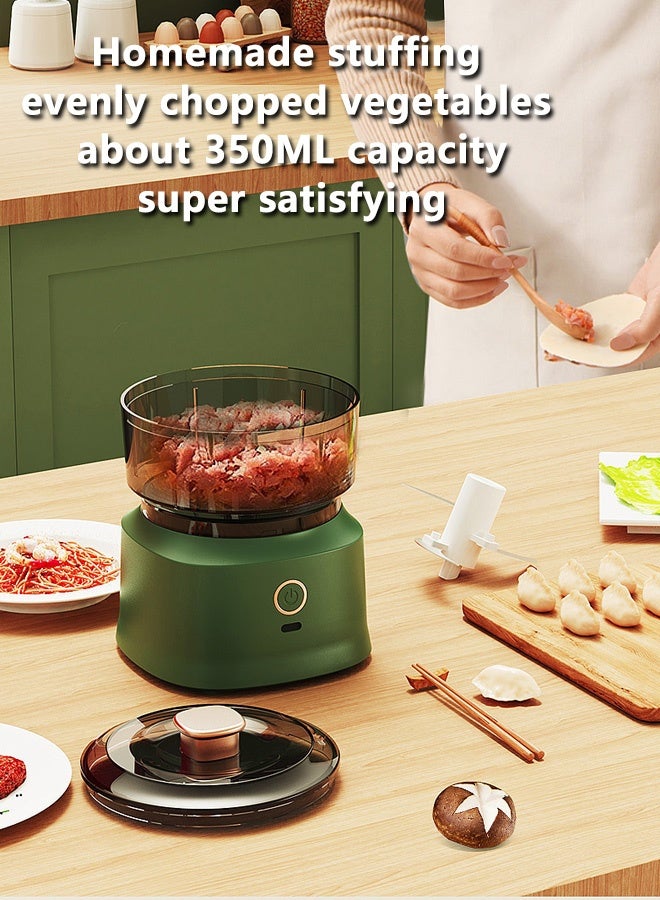 Electric food processor, electric vegetable chopper, electric blender, meat grinder, easy to store, suitable for meat, smoothies, vegetables, purees, fruits and garlic. (with food blender)  - Image 5