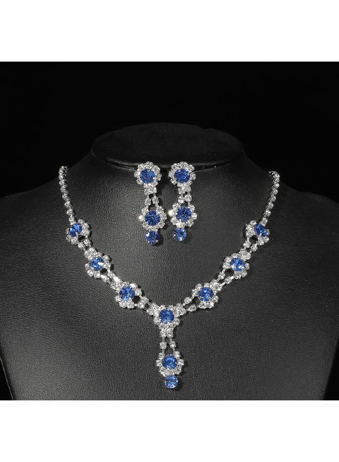 Europe And The United States Necklace Suit Earrings Jewelry Suit Banquet Dress Chain Fashion Joker Bridal Jewelry