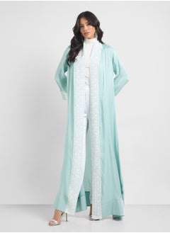 Khizana Shawl Collared Abaya  - Image 1