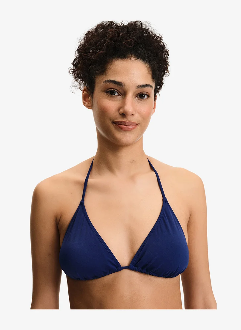 بنتي Women Triangle Navy Bikini Top