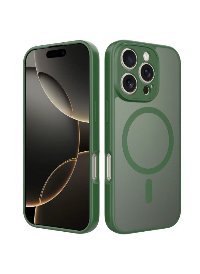 NIBEMINENT Protection Case With Magsafe For iPhone 15 Pro Max, Dark Green