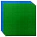 Strictly Briks Stackable Baseplates 6 Pack Compatible with Classic Lego Major Brick Brands 10 x 10 in with 32 x 32 Studs Toy Building Plates Boards Kids Easter Gift Green Blue - Image 3