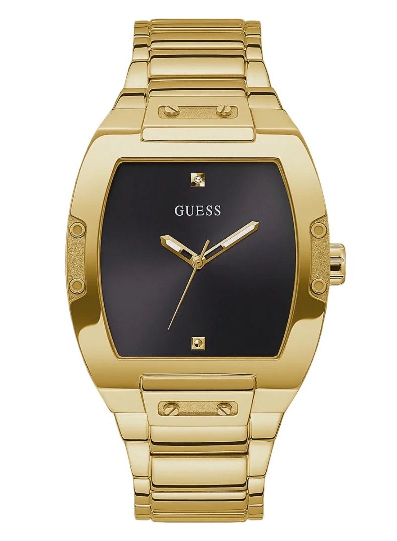 Guess Mens Gold Tone Case Gold Tone Stainless Steel Watch GW0387G2 - Image 1