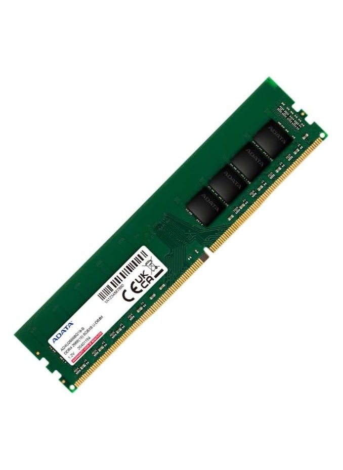 أداتا وحدة ذاكرة DDR4 سيريز بريميير من اداتا - 8 GB - ذاكرة دا اي ام ام بعدد 288 سن - 2666 MHz/ PC4-21300 - غير مدعومة بذاكرة مؤقتة 