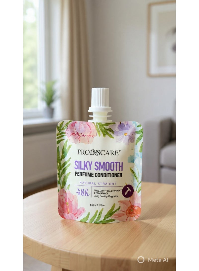 PROINSCARE Silky Smooth Perfume Conditioner 50 g – Natural Straight, Frizz Control & Long-Lasting Fragrance, Travel-Size - Image 2