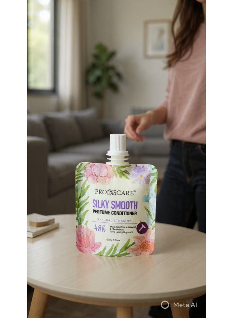 PROINSCARE Silky Smooth Perfume Conditioner 50 g – Natural Straight, Frizz Control & Long-Lasting Fragrance, Travel-Size - Image 3