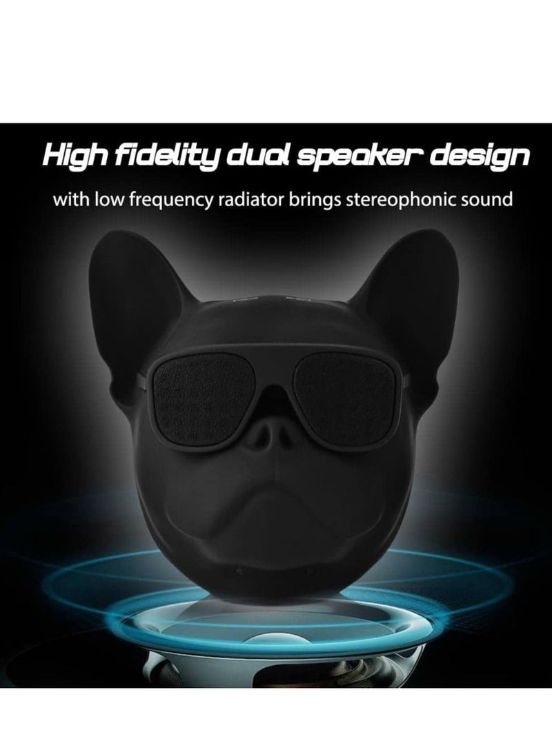 Y&D Dog Shaped Creative Speaker French Bulldog HI-FI Wireless Speaker with 32G Capacity Bluetooth 4.1 Portable Perfect for Home Long Time Use  - Image 4
