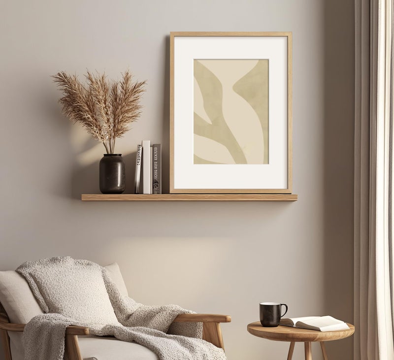 Yaetm 16x20 Picture Frame Matted to 11x14 Set of 4, Natural Solid Oak Wood 16x20 Frame for Gallery Wall, Photos, Posters & Art Prints, Horizontal and Vertical Wall Mount (4 pack, Oak) - Image 5