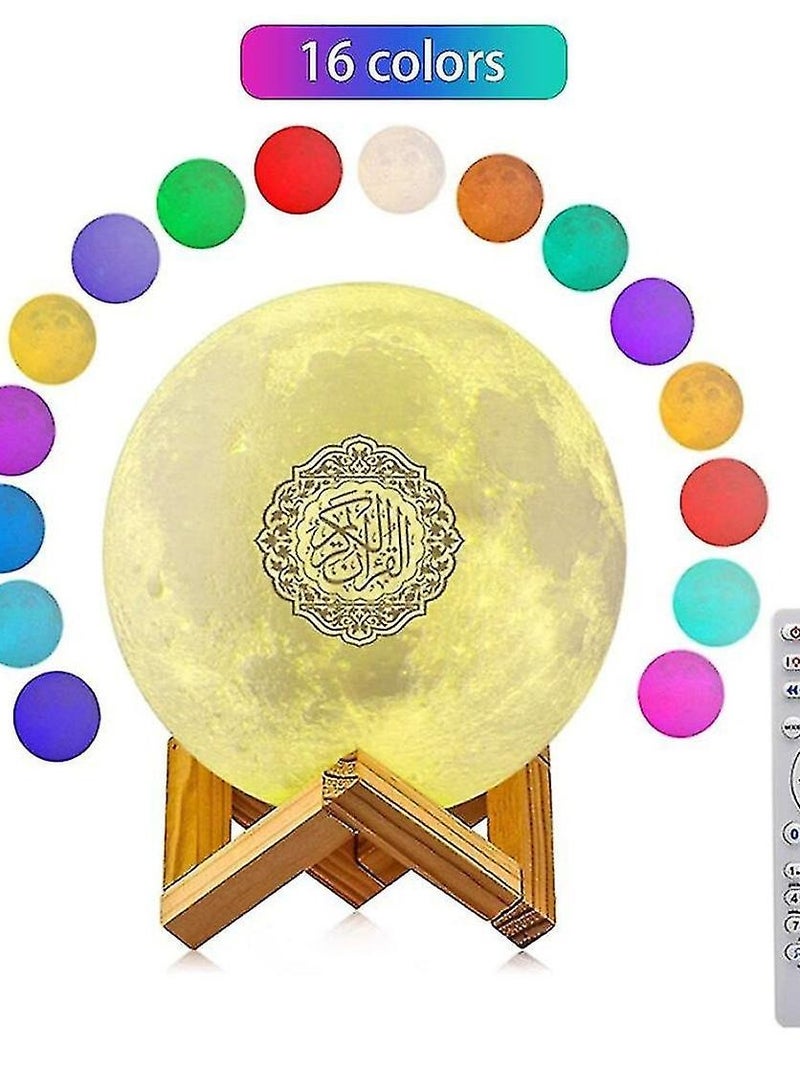 Moon Quran Speaker Lamp Muslim Night Light Bluetooth Wireless Quran - Image 2