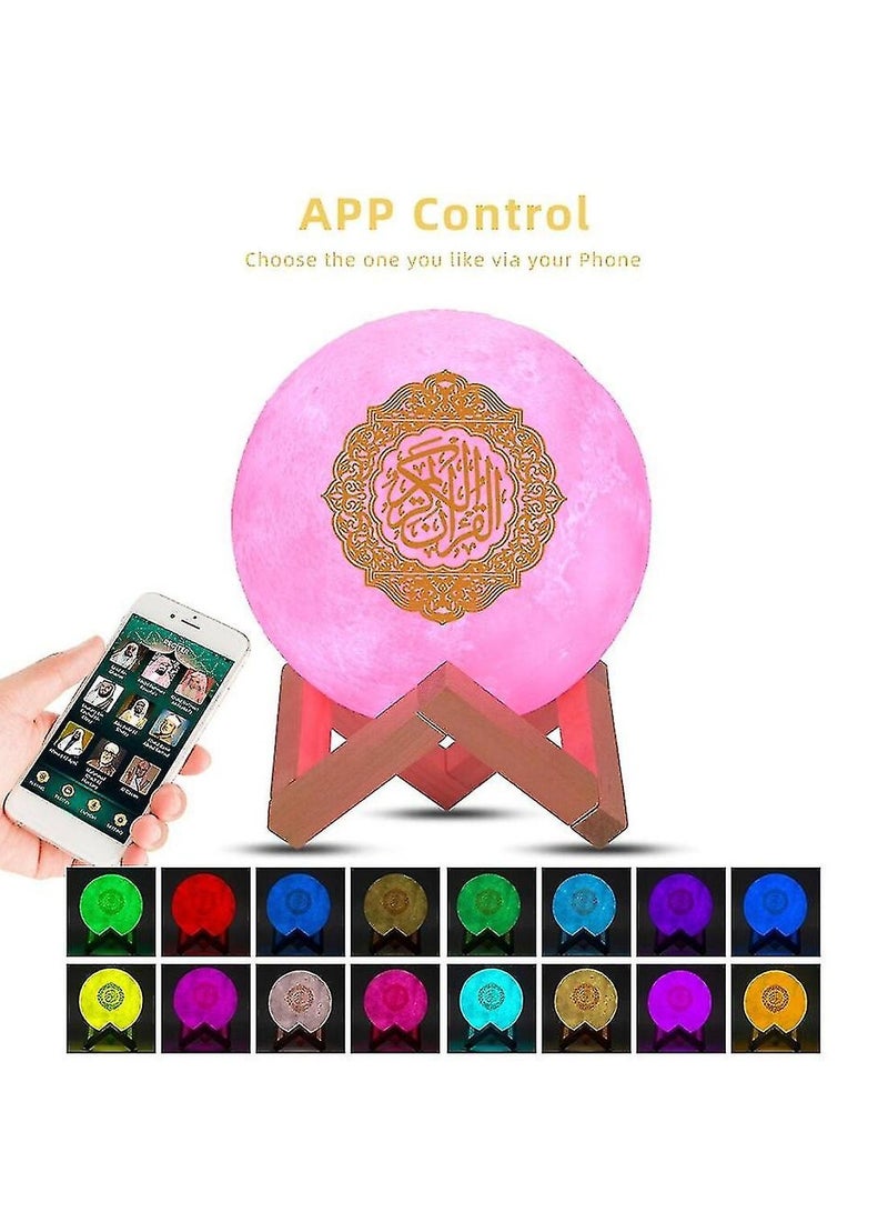 Moon Quran Speaker Lamp Muslim Night Light Bluetooth Wireless Quran - Image 4