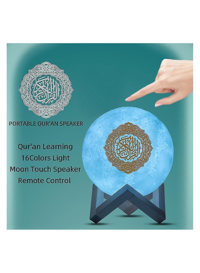 Moon Quran Speaker Lamp Muslim Night Light Bluetooth Wireless Quran - Image 3