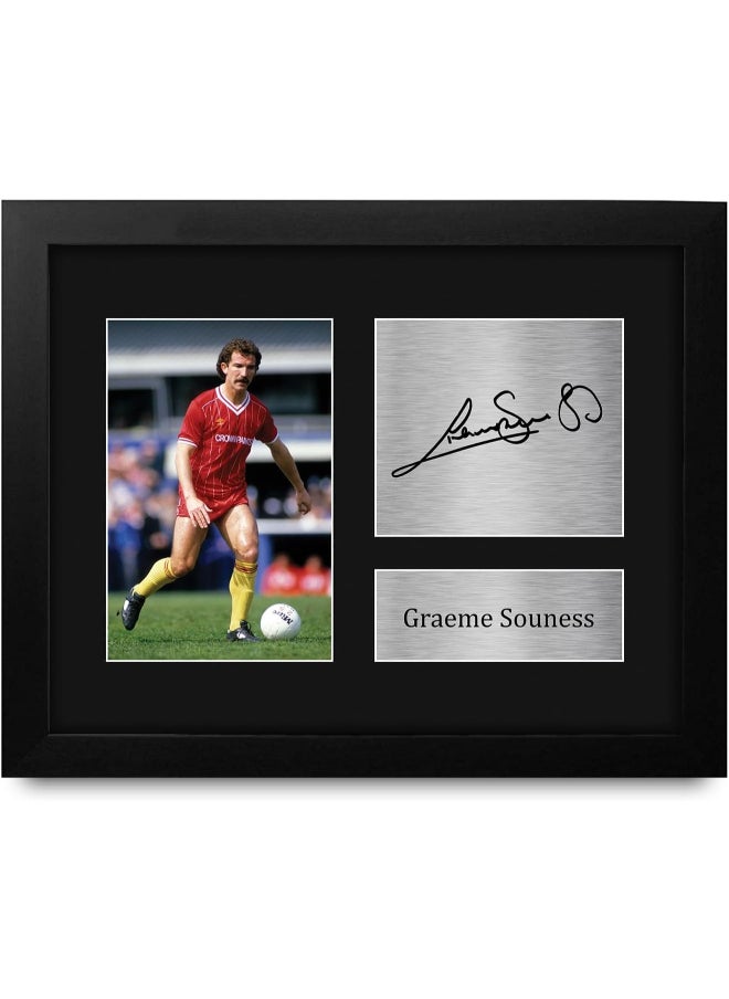 HWC Trading HWC Trading Graeme Souness Liverpool Framed Gifts Printed Signed Autograph Picture for Fans and Supporters  - Image 1
