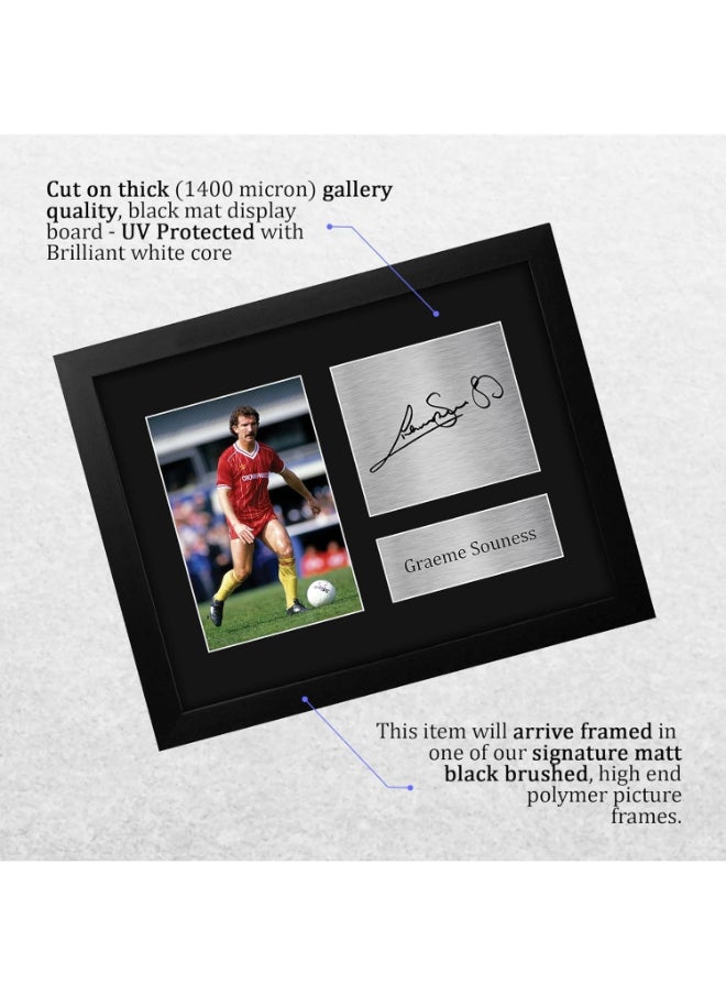 HWC Trading HWC Trading Graeme Souness Liverpool Framed Gifts Printed Signed Autograph Picture for Fans and Supporters  - Image 3