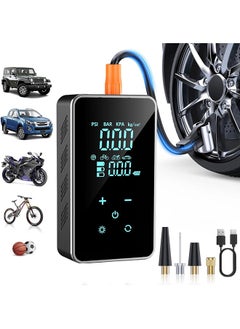 Garlo Tire Inflator Portable Air Compressor-Air Pump for Car-18000mAh Electric Air Compressor-Portable Air Pump Cordless-150 PSI Tire Pump with Touch Screen/Gauge/Light for Car,Motorcycle, Bike, Ball  - Image 1