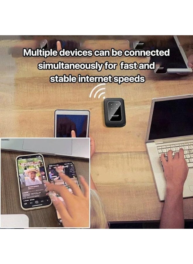 Wireless Portable WiFi, 4G LTE Mobile Broadband WiFi Wireless Router, Portable MiFi Hotspot, 150Mbps Mini Travel Wireless Pocket WiFi with SIM Card Slot - Image 3