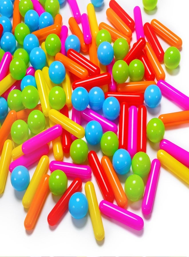 Heopeis Ball Pit Balls and Strips for Ball Pits, 120pcs Cute Plastic Star Toy Balls for Kids, Baby Toddler 1-3 Birthday, Bounce House, Play Tent, Baby Pool Water Toys, Party (Rainbow) - Image 4
