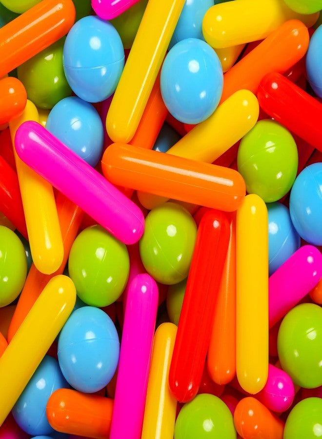 Heopeis Ball Pit Balls and Strips for Ball Pits, 120pcs Cute Plastic Star Toy Balls for Kids, Baby Toddler 1-3 Birthday, Bounce House, Play Tent, Baby Pool Water Toys, Party (Rainbow) - Image 1